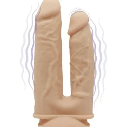 Double Gode Vibrant Silexd Modèle U 15 X 4cm