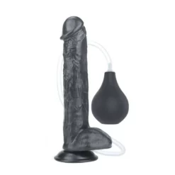 Love Toy Gode Réaliste éjaculateur Squirt 22 X 4.5cm Noir