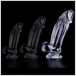 ClearlyHorny Gode Transparent Kolk L 16 X 5.5cm