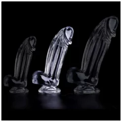 ClearlyHorny Gode Transparent Kolk M 14 X 4.5cm