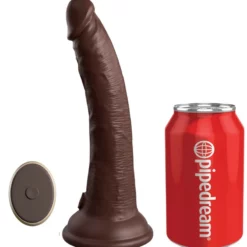 King Cock Elite Gode Vibrant 2Density Seven - 18 X 4cm Marron