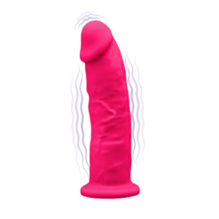 Gode Vibrant Silexd Modèle 2 - 7" - 17 X 4.3cm Rose